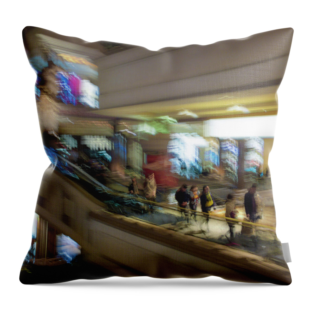 Las Vegas Throw Pillow featuring the photograph Procession by Alex Lapidus