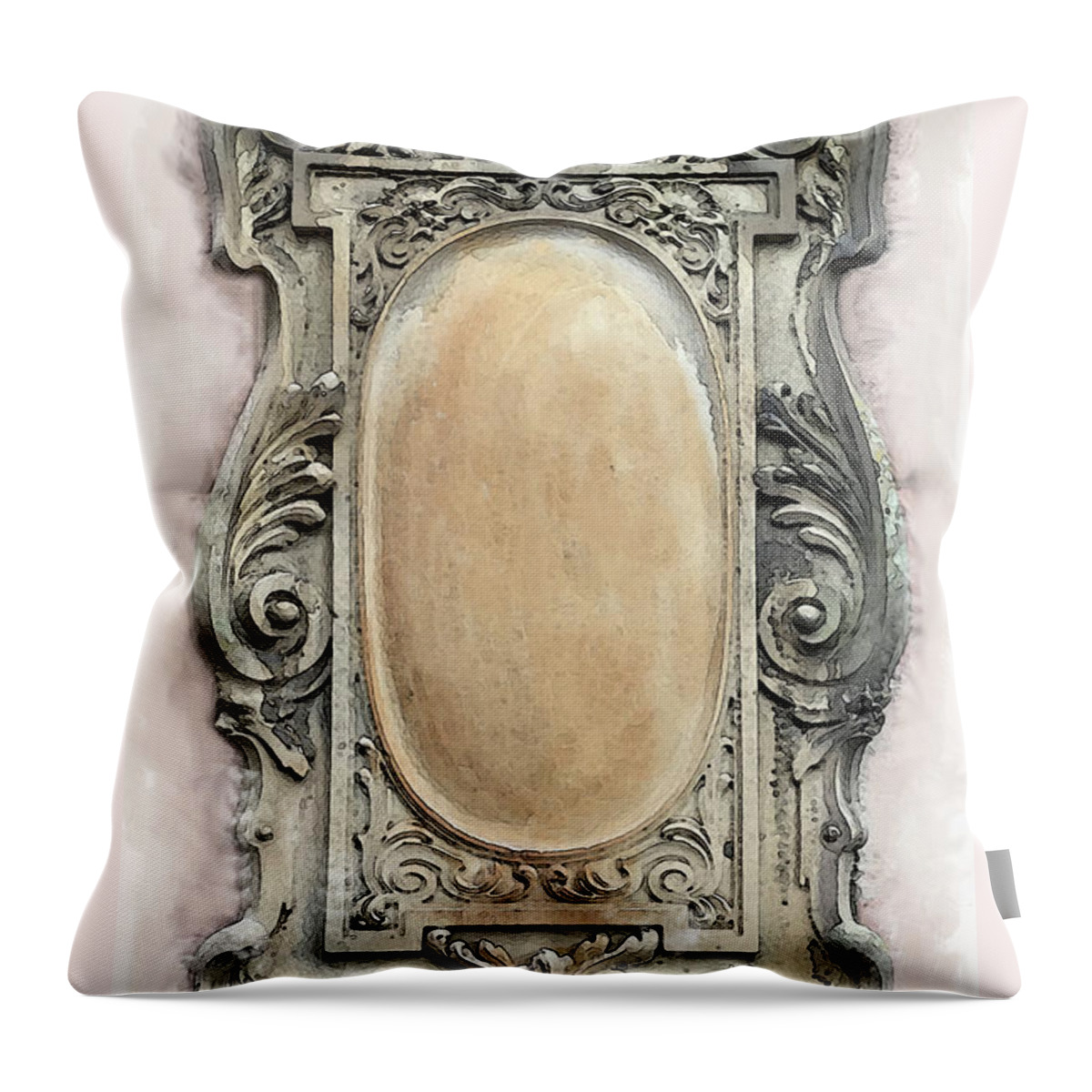 Heidelberg Castle Throw Pillow featuring the digital art Proclamation by Gina Harrison