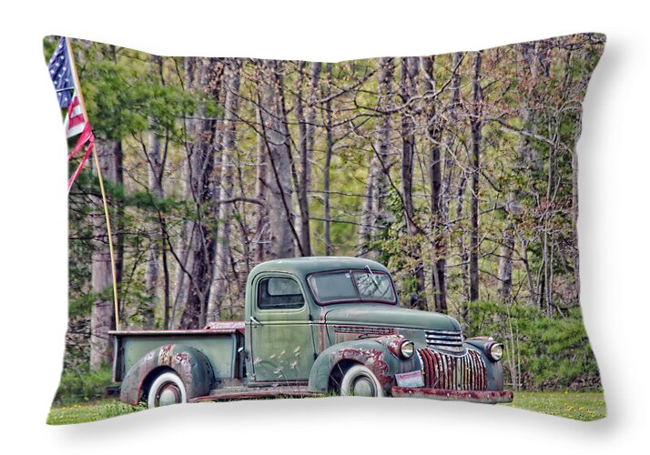 Chevrolet Throw Pillow featuring the photograph Proud Chevrolet by Richard Bean