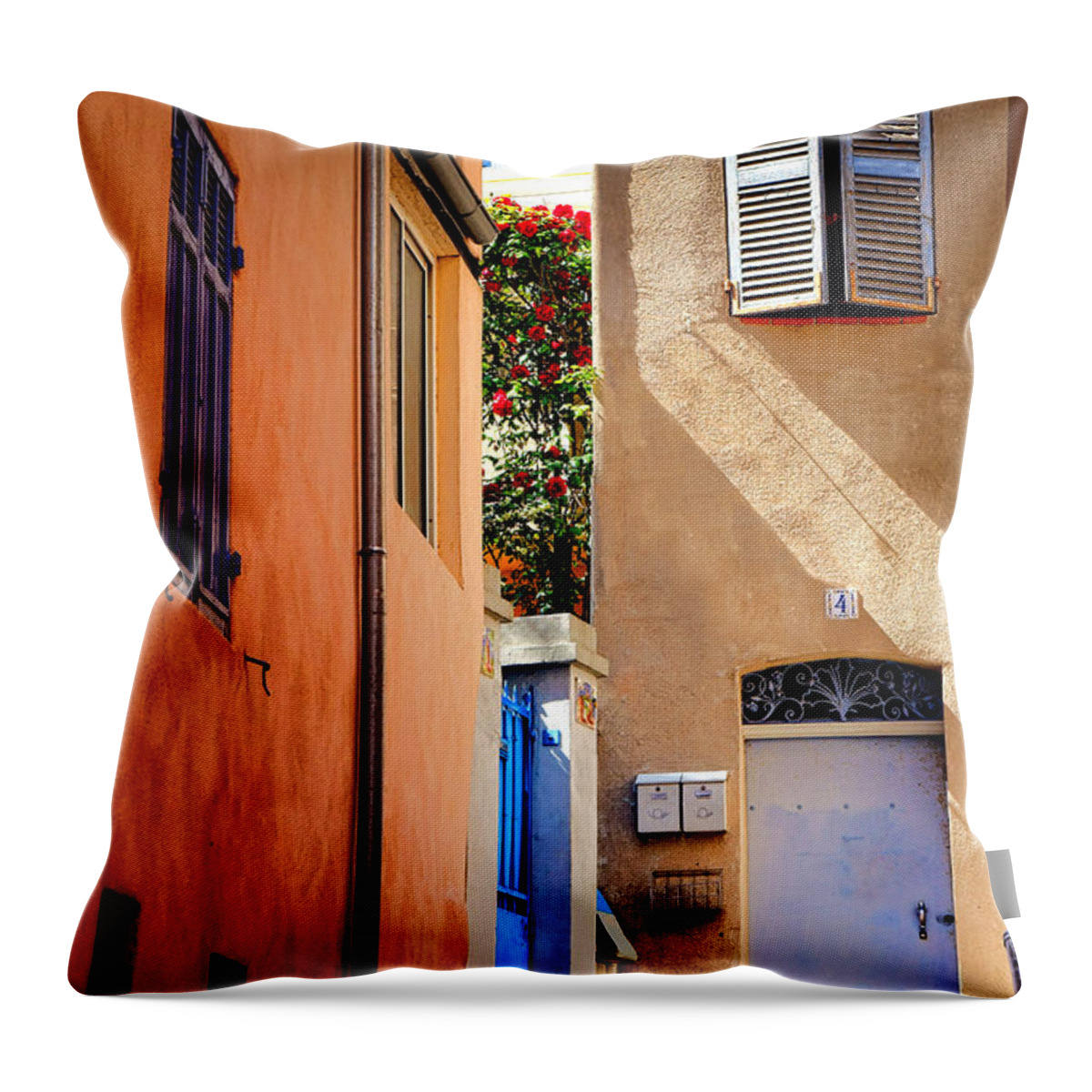 Provence Throw Pillow featuring the photograph Provencal Passage by Olivier Le Queinec
