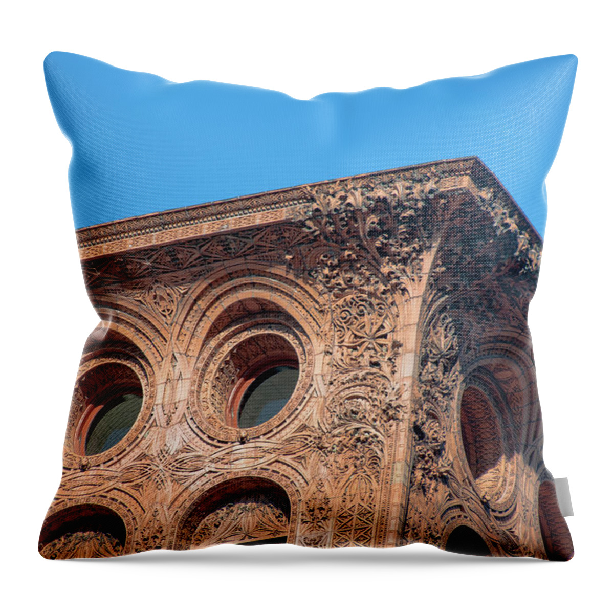 Architecture Throw Pillow featuring the photograph Prudential 0909 by Guy Whiteley