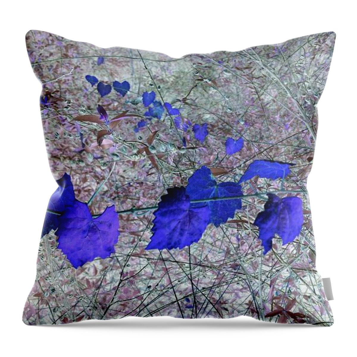 Cathy Dee Janes Throw Pillow featuring the photograph Purple Garland by Cathy Dee Janes