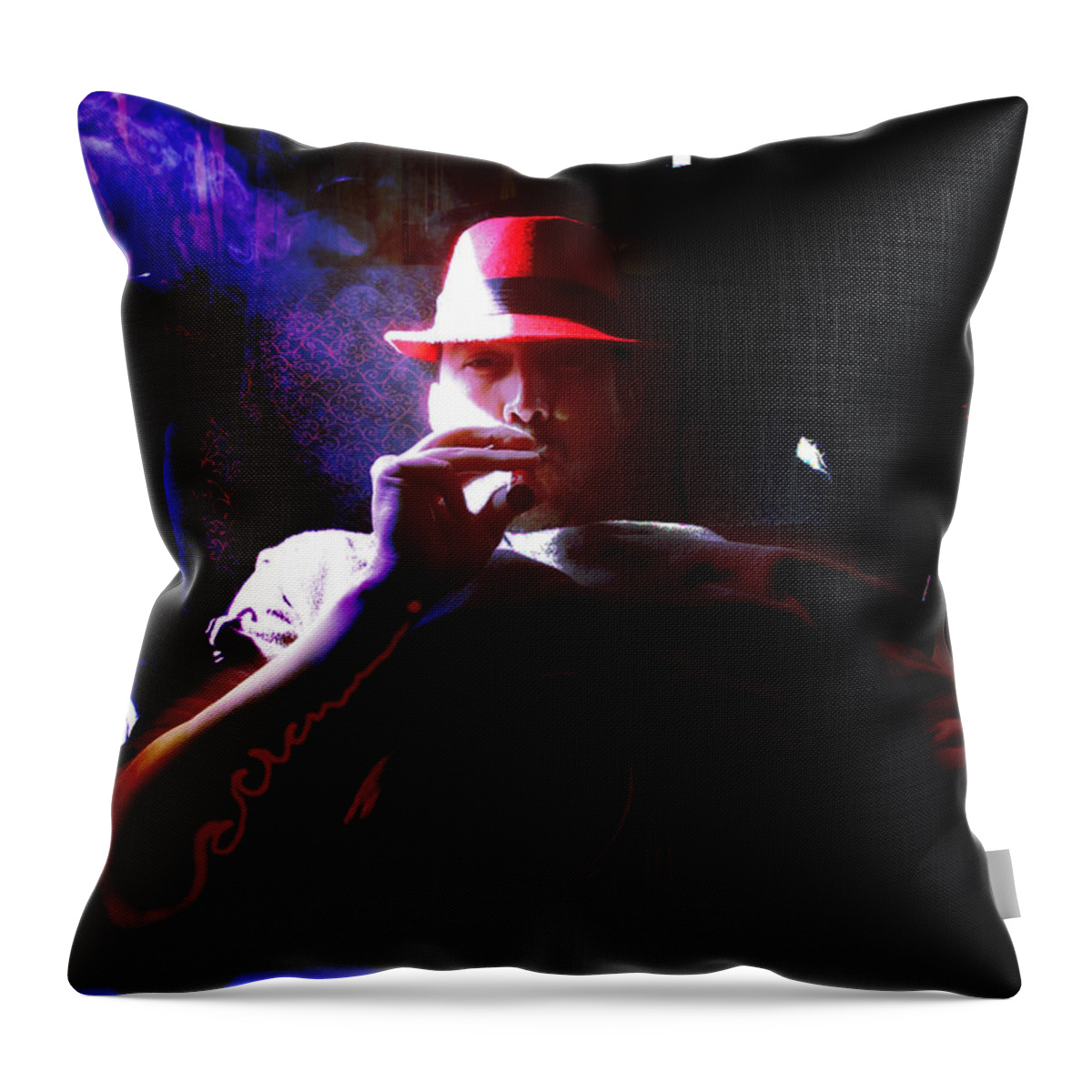  Throw Pillow featuring the photograph Purple Haze Boss by John Gholson