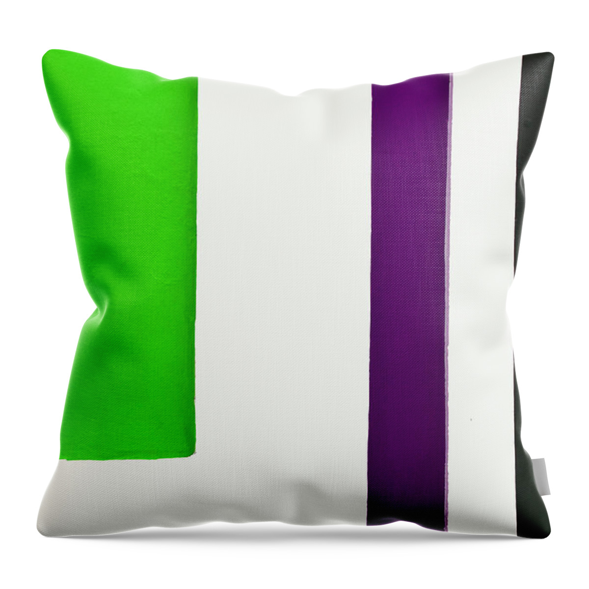 Abstract Throw Pillow featuring the photograph Purple line by Ricardo Dominguez