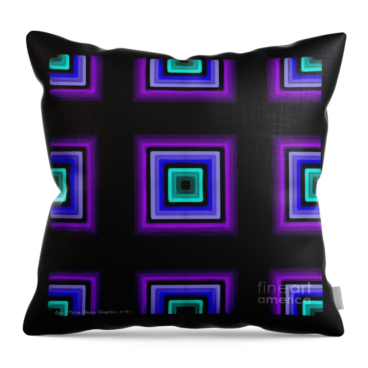  Throw Pillow featuring the digital art Purple Love by Lisa Marie Towne