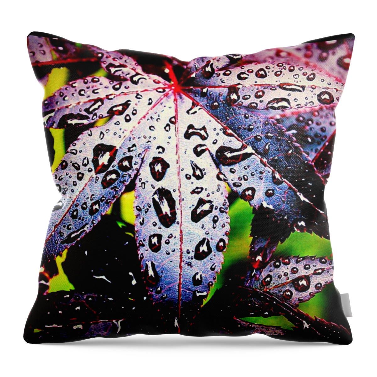 Rain Throw Pillow featuring the photograph Purple Rain by Justin Connor