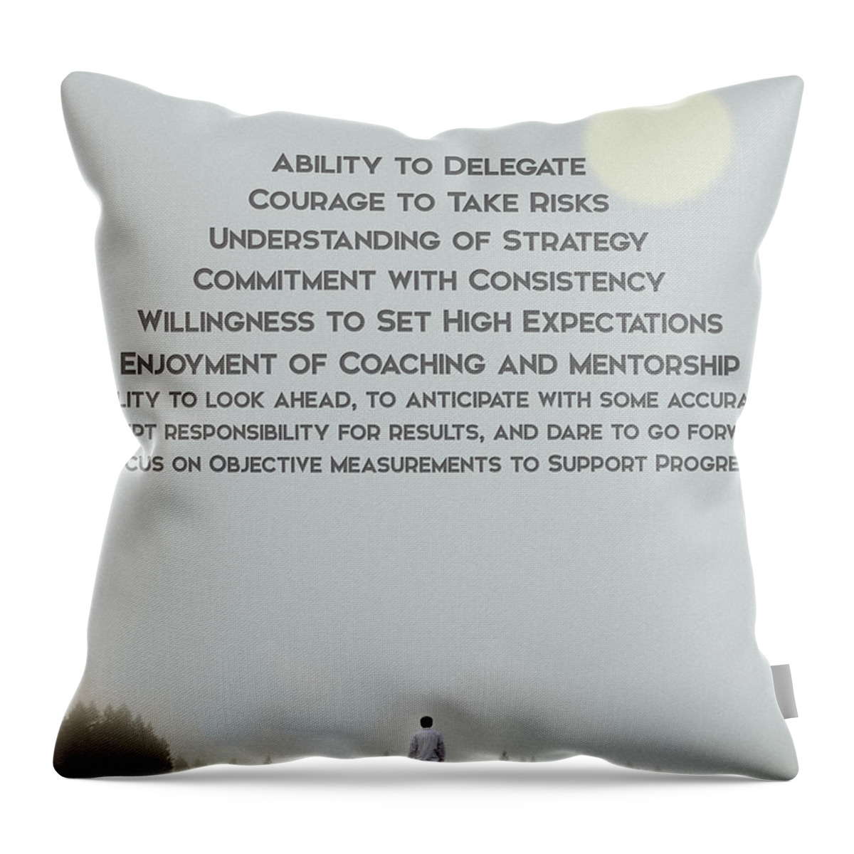 Qualities Of Superior Leaders Throw Pillow featuring the digital art Qualities of Superior Leaders by Celestial Images