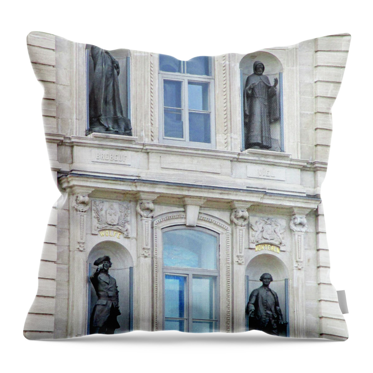 Quebec Throw Pillow featuring the photograph Quebec City 76 by Randall Weidner