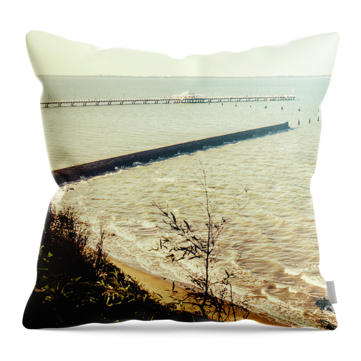 Artwork Throw Pillow featuring the photograph Queensland landscape art by Jorgo Photography
