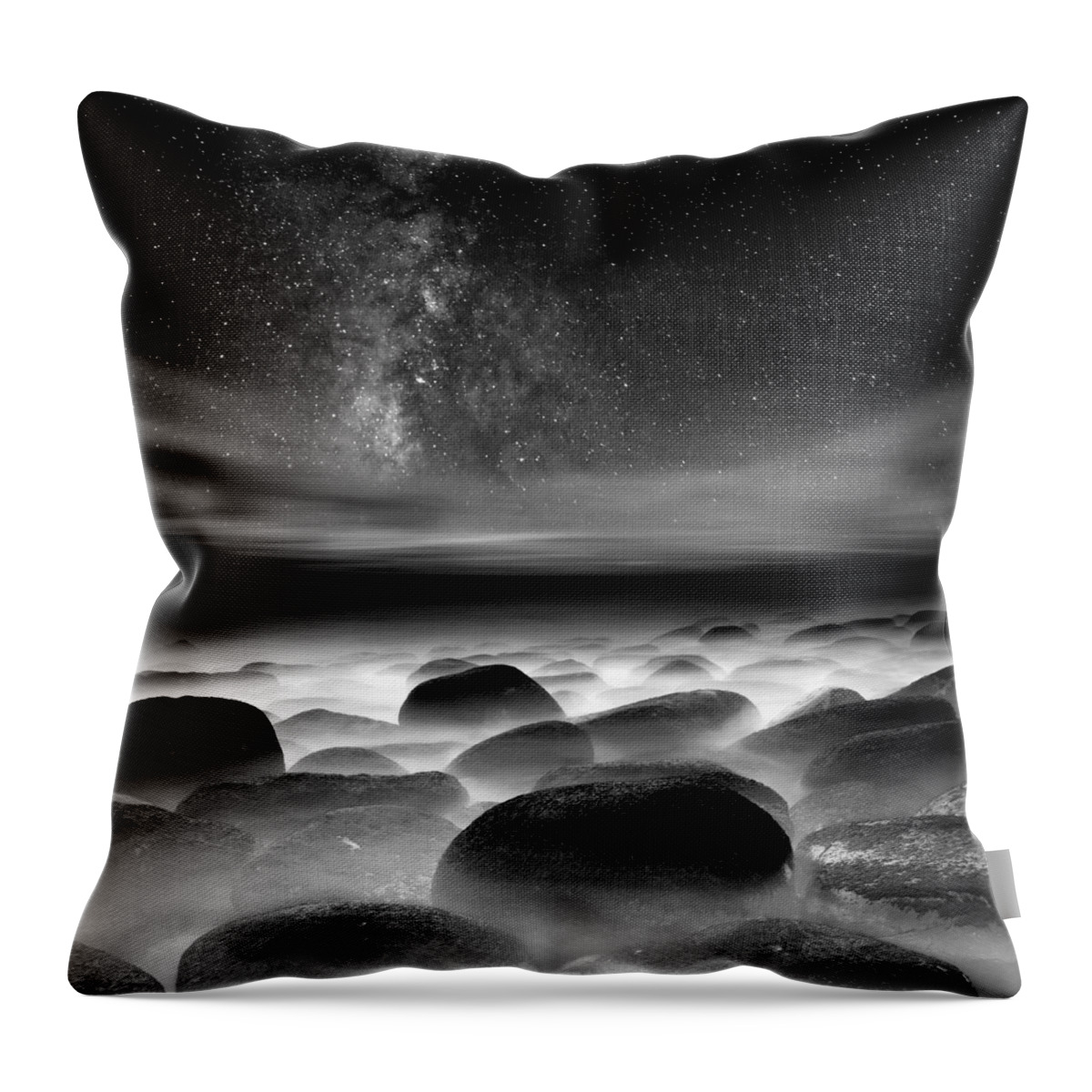 Night Throw Pillow featuring the photograph Quest for the unknown #1 by Jorge Maia