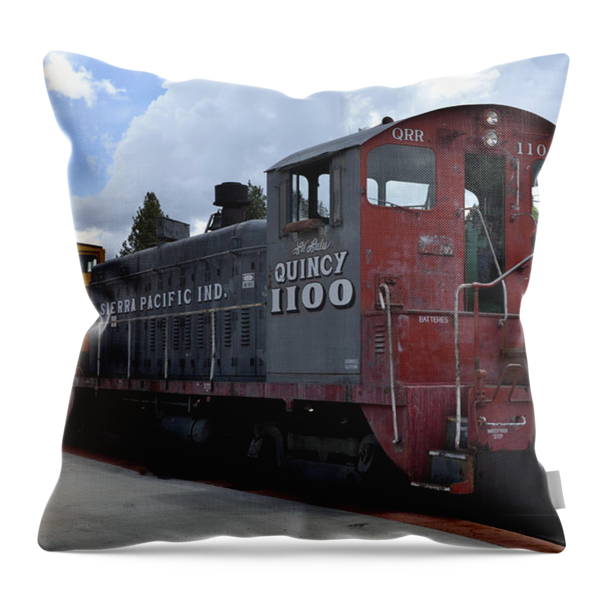 Engine Throw Pillow featuring the photograph Quincy 1100 Engine by Holly Blunkall