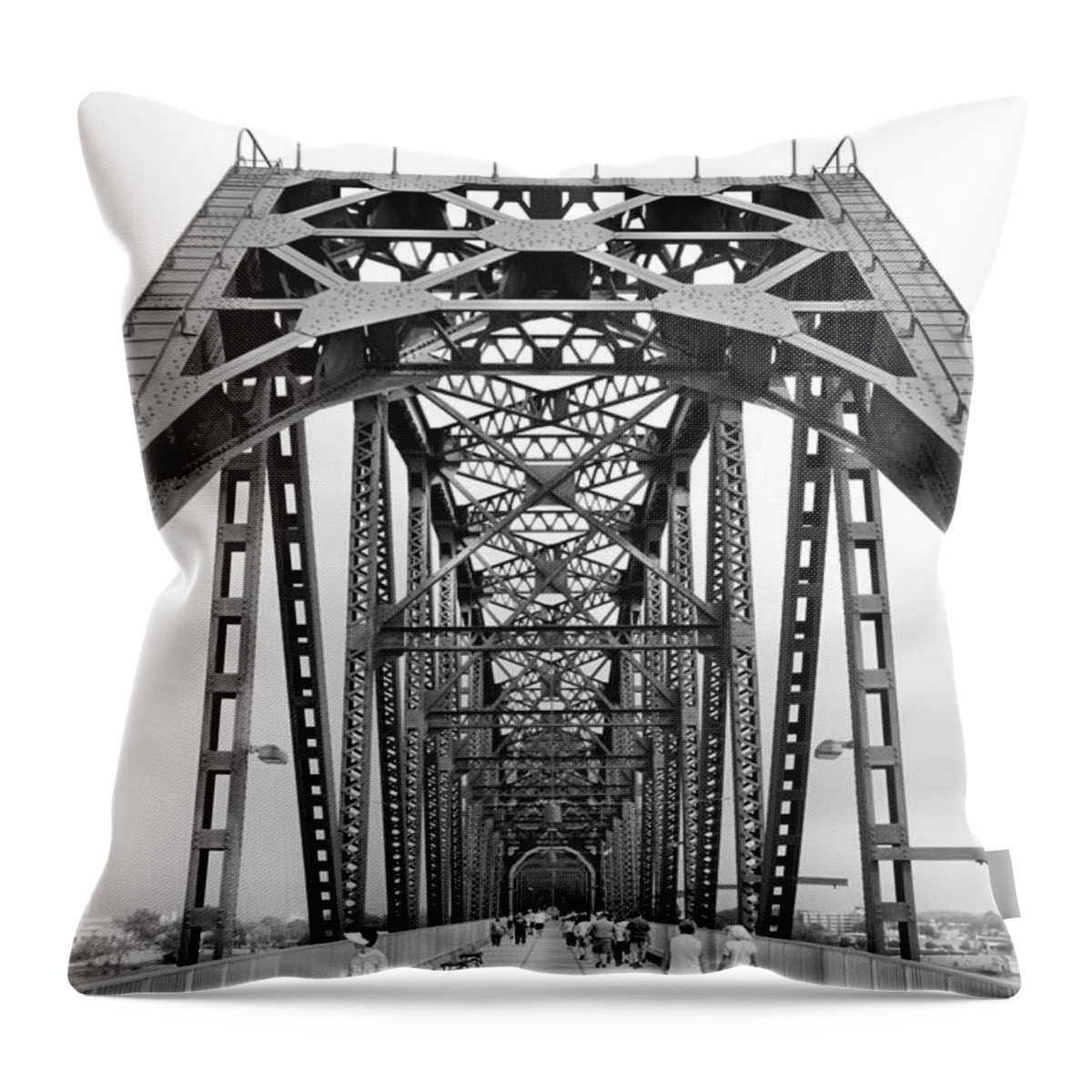 Abstract Throw Pillow featuring the photograph R R B 1 by Mike McGlothlen