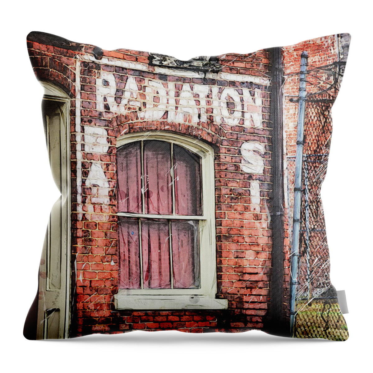 Virginia Throw Pillow featuring the photograph Radiation by Lenore Locken