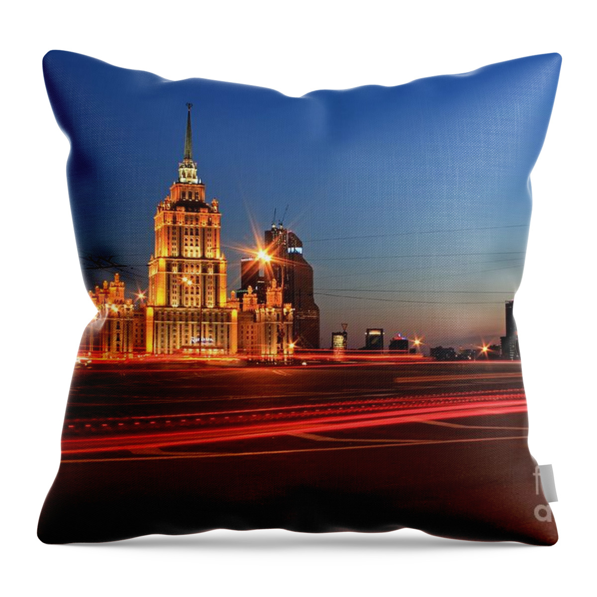 Architecture Throw Pillow featuring the photograph Radisson by Iryna Liveoak
