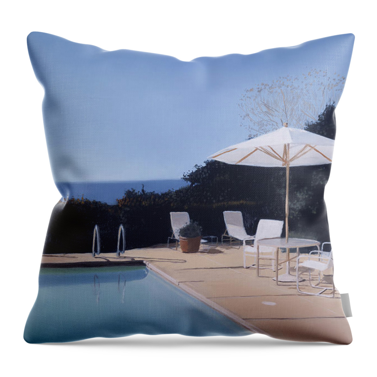 Pool Throw Pillow featuring the painting Rah 2973686 by Alessandro Raho