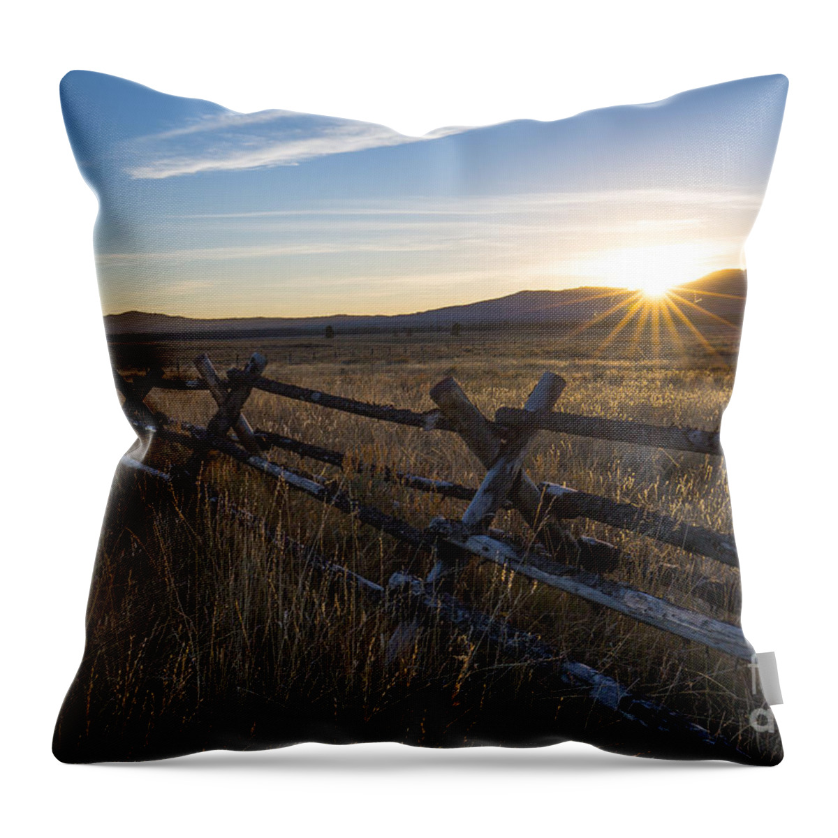 Eastern Idaho Throw Pillow featuring the photograph Railroad Ranch by Idaho Scenic Images Linda Lantzy