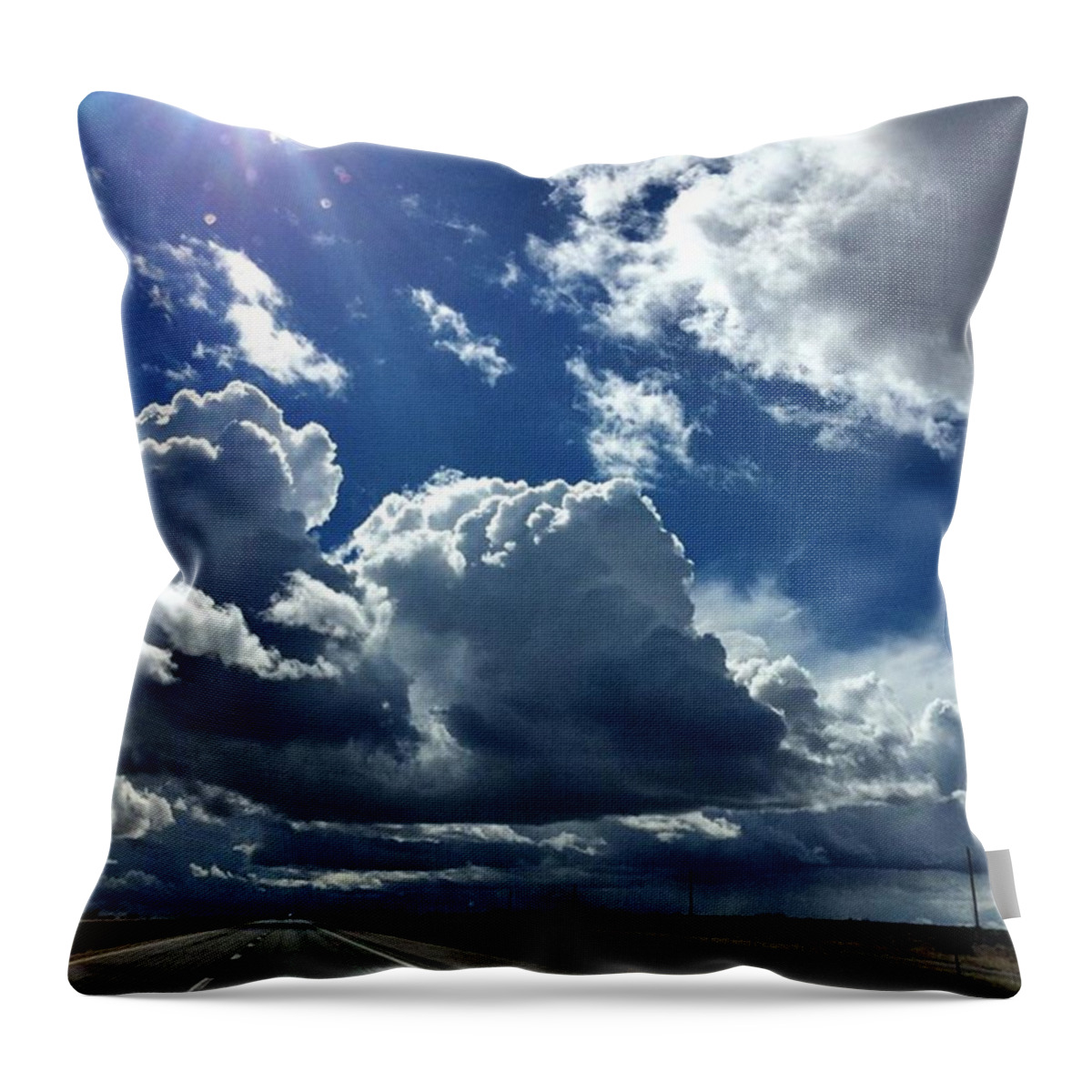 Clouds Throw Pillow featuring the photograph Rain Clouds by Star Rodriguez