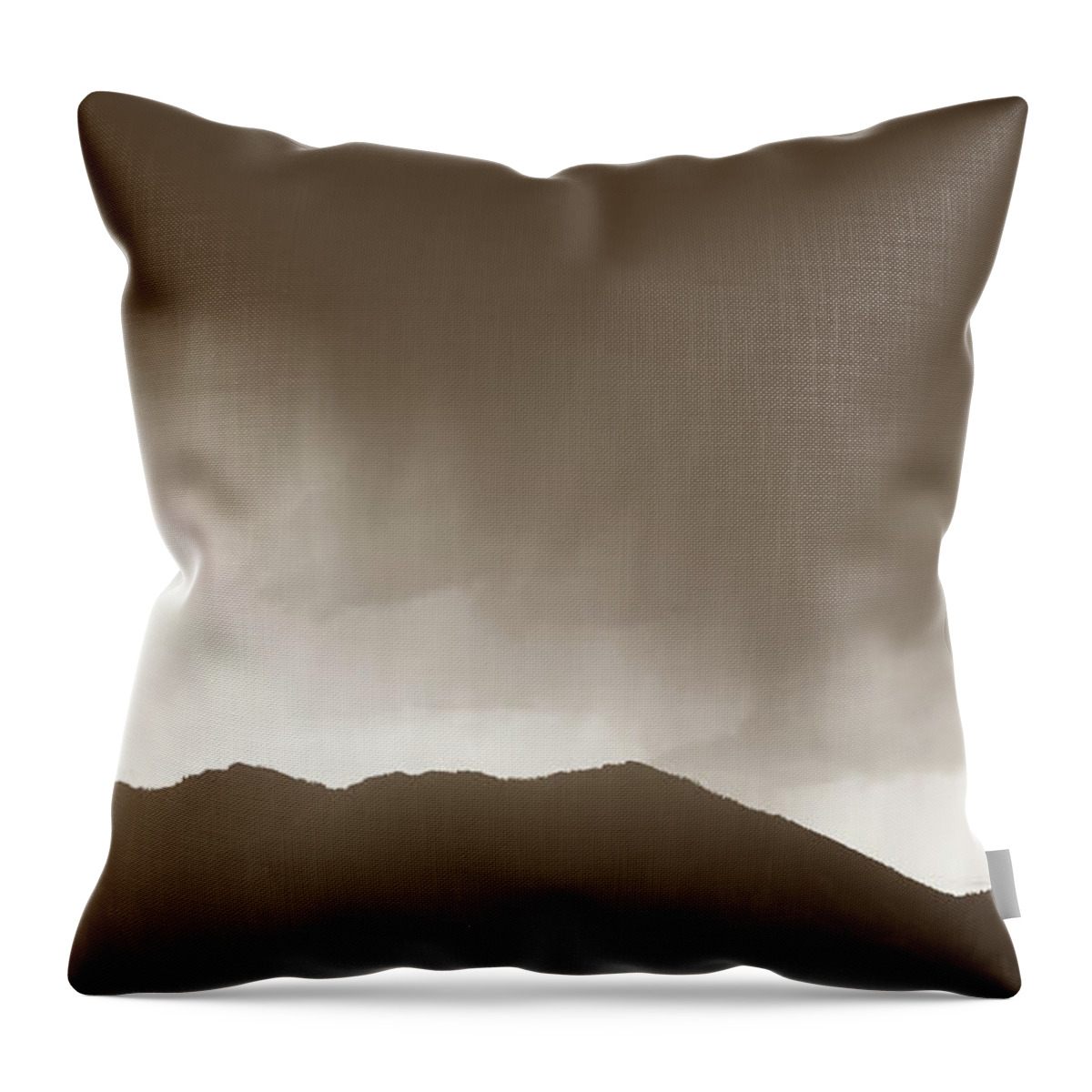 Flatirons Throw Pillow featuring the photograph Rain Over Flatirons by Marilyn Hunt