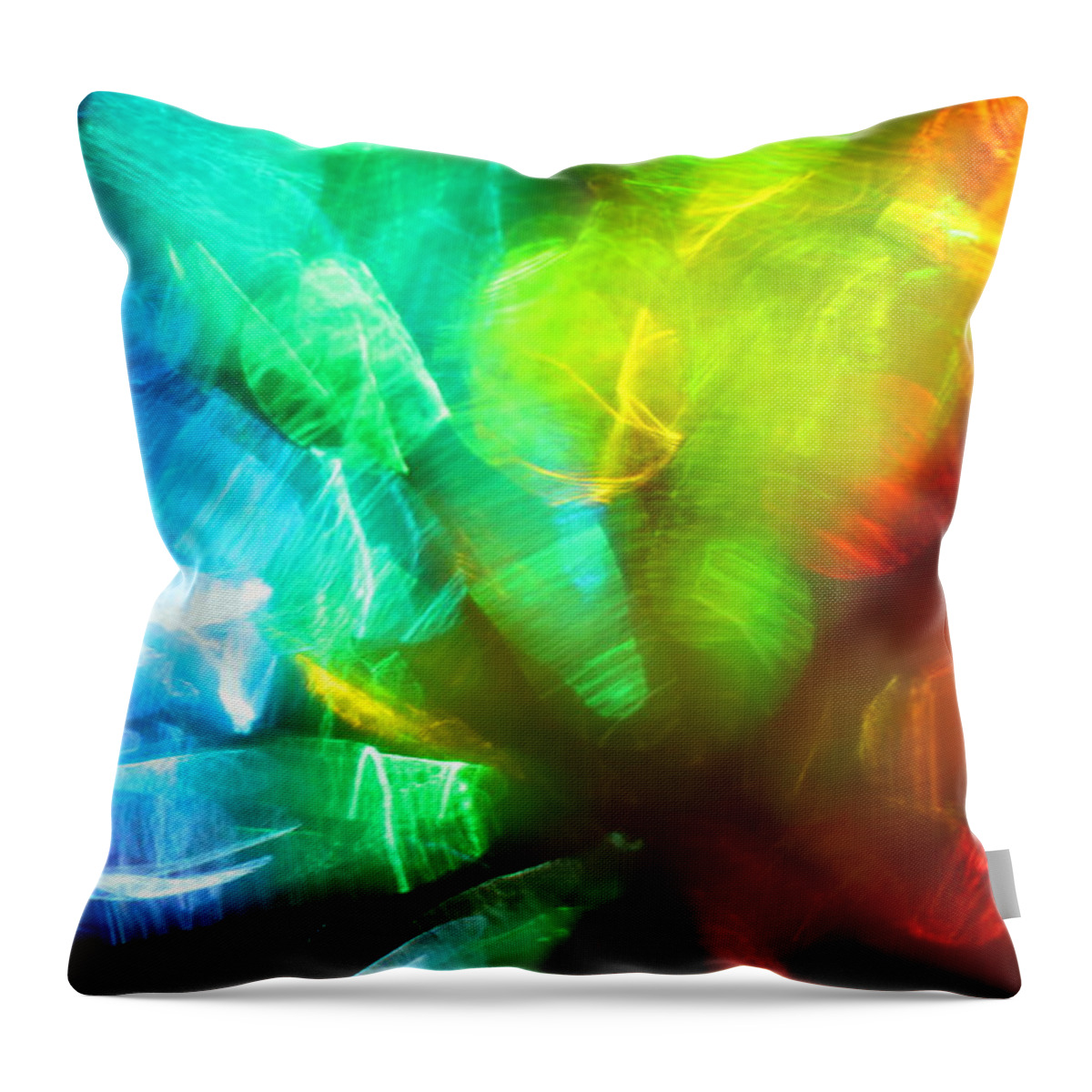 Rainbow Throw Pillow featuring the photograph Rainbow Colors by Hartmut Knisel