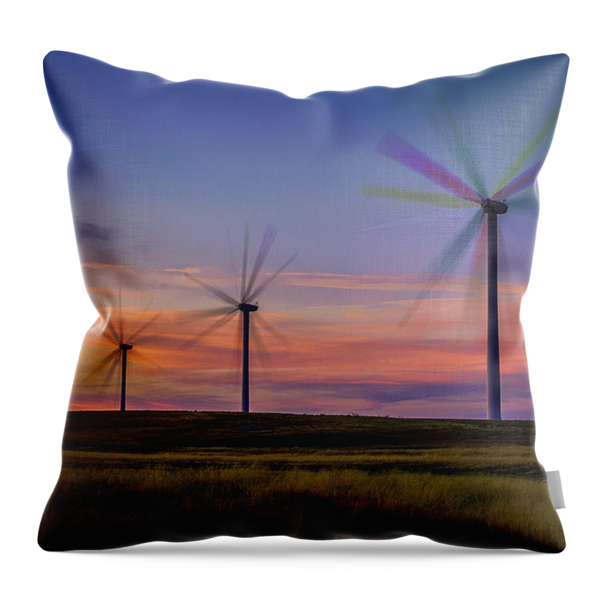 Anti-aging Throw Pillow featuring the photograph Rainbow Fans by Don Hoekwater Photography