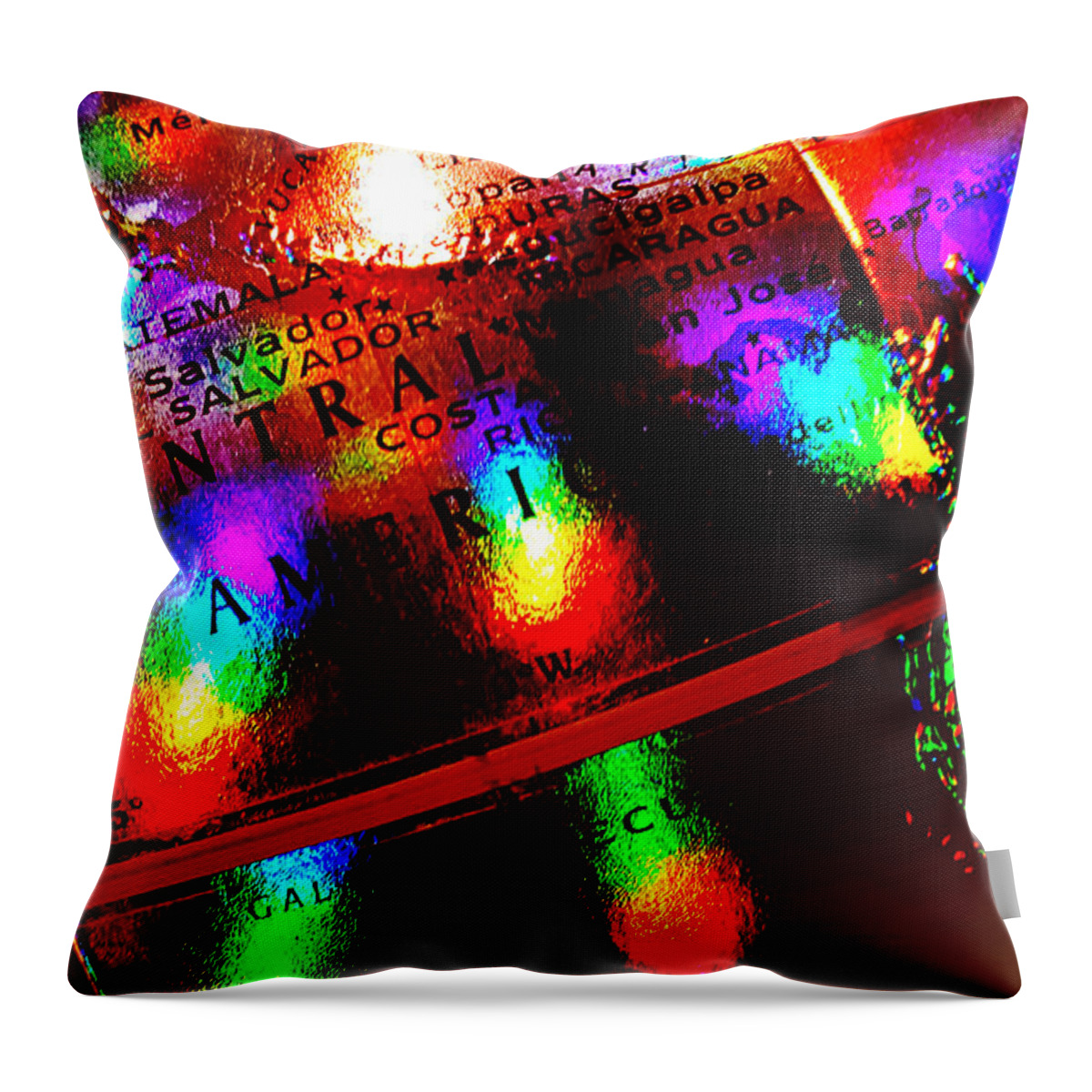Rainbow Throw Pillow featuring the photograph Rainbow Gestalt by James Stoshak