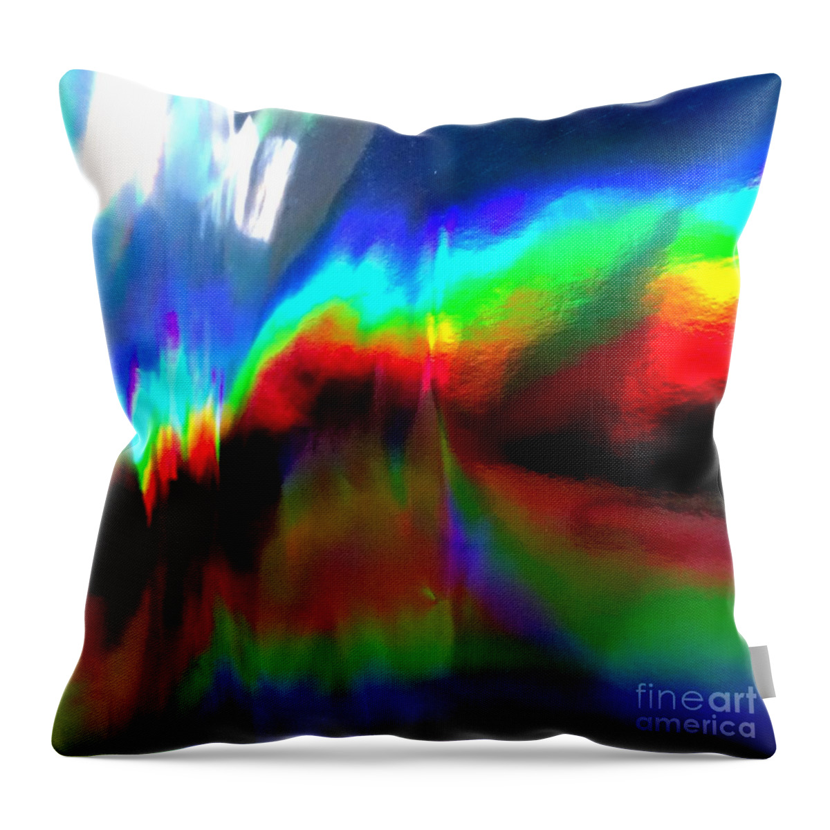Rainbow Throw Pillow featuring the photograph Rainbow Surprise by Karen Jane Jones