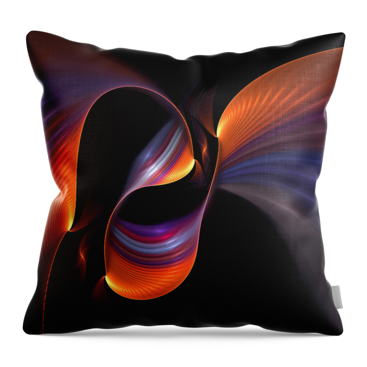 Light Throw Pillow featuring the digital art Rainbow Tango by Doug Morgan
