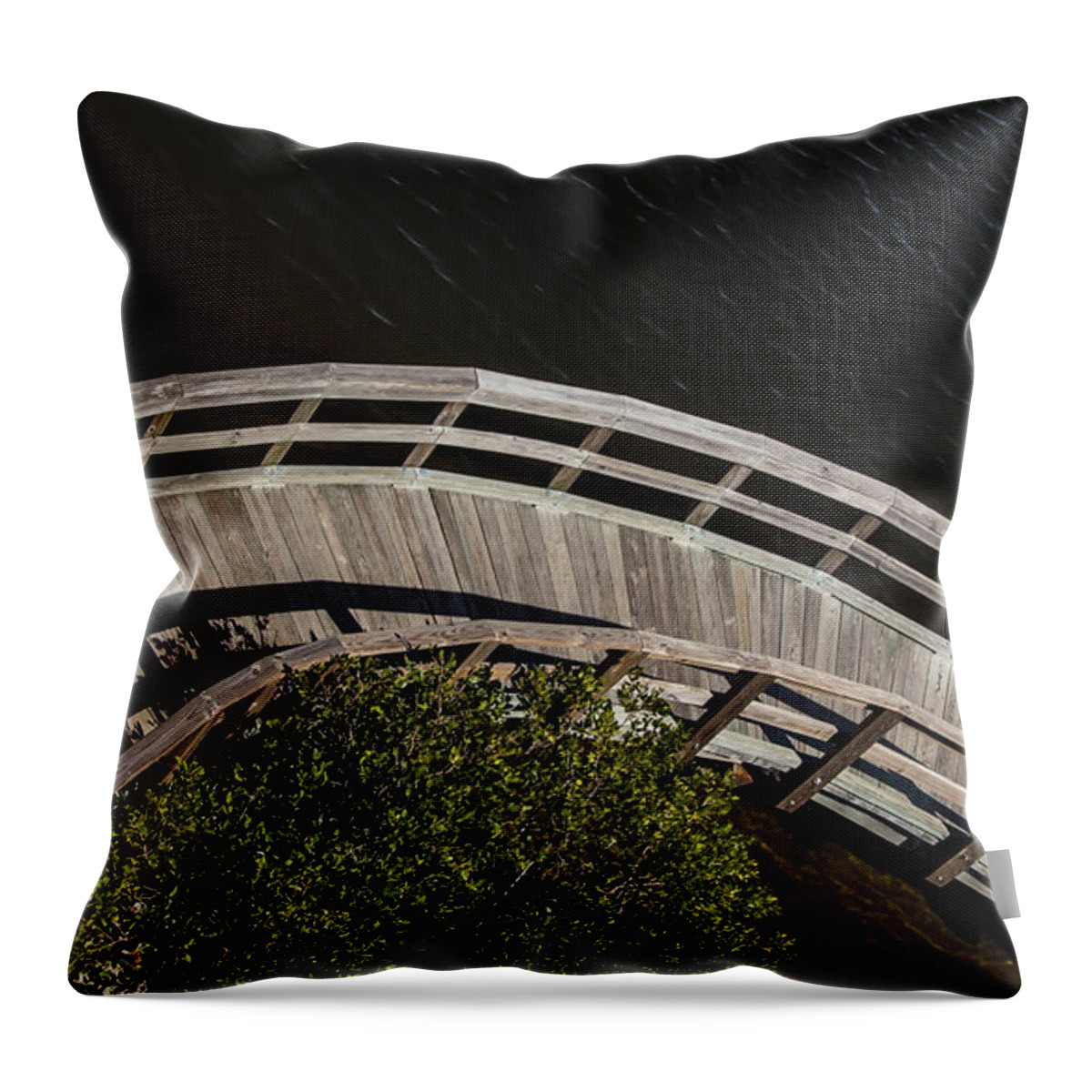Ramp Throw Pillow featuring the photograph Ramp to Tower by Richard Goldman