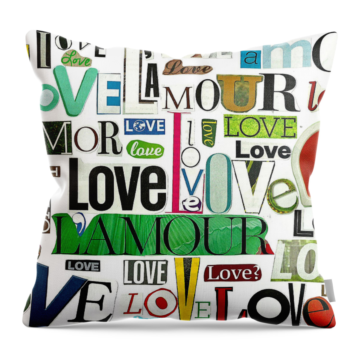 Ransom Throw Pillow featuring the photograph Ransom Art - LOVE by Judy Salcedo