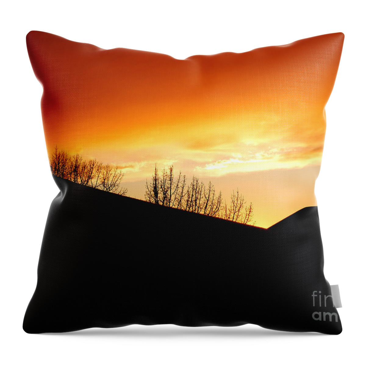 Sunset Throw Pillow featuring the photograph Raphael Ave. Sunset by Mike Nellums