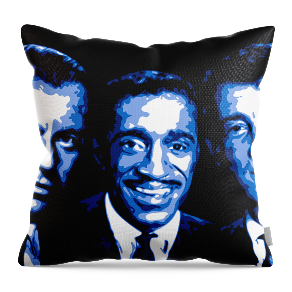 Frank Sinatra Throw Pillow featuring the digital art Ratpack by DB Artist