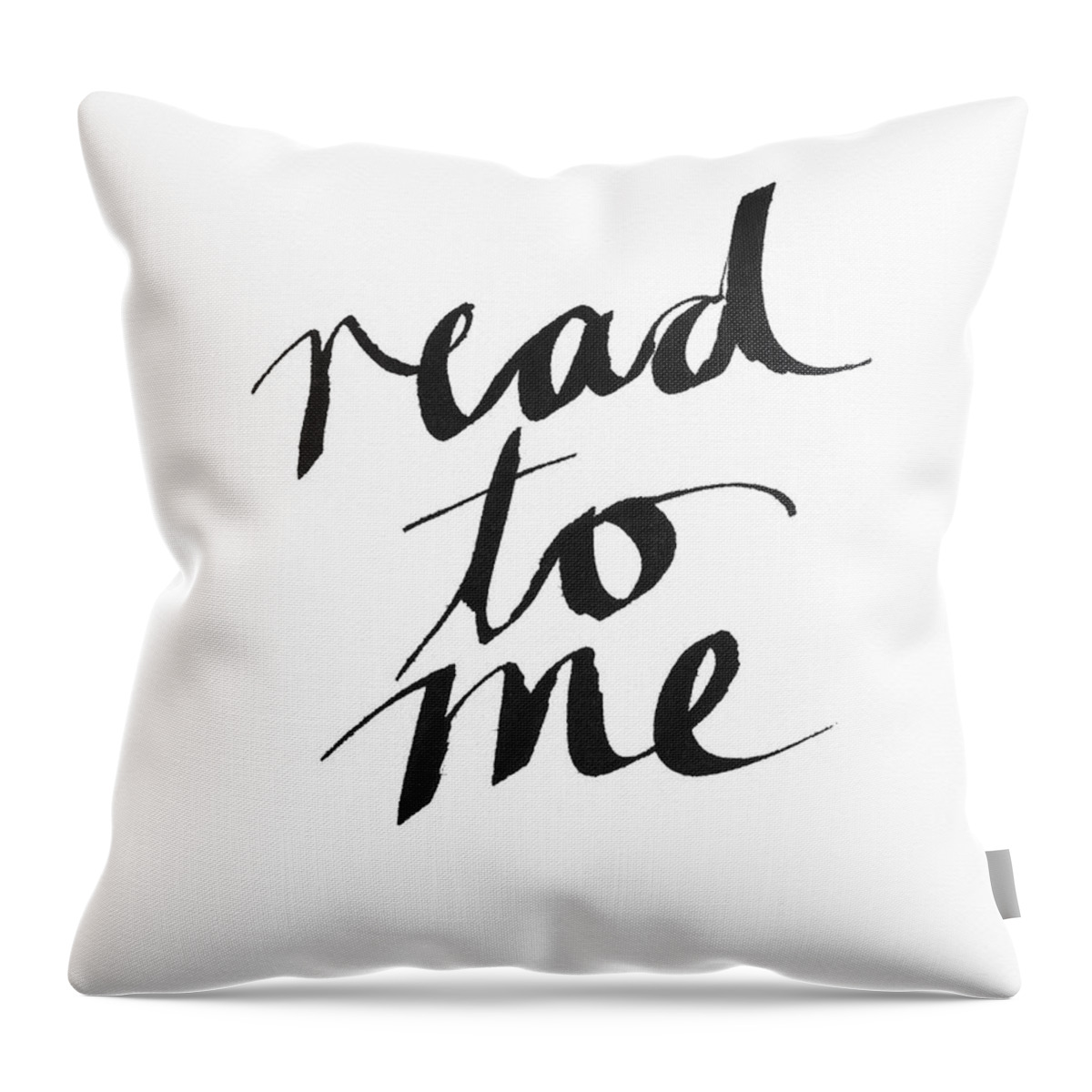 Reading Throw Pillow featuring the mixed media Read To Me- Art by Linda Woods by Linda Woods