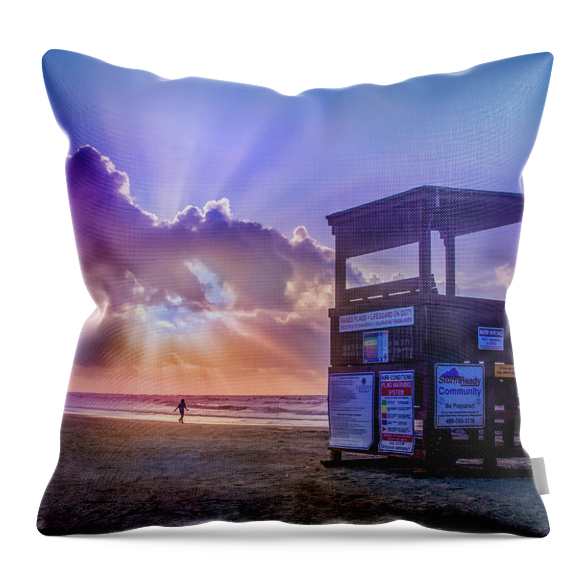 God Rays Throw Pillow featuring the photograph Ready For A Glorious Summer by James Woody
