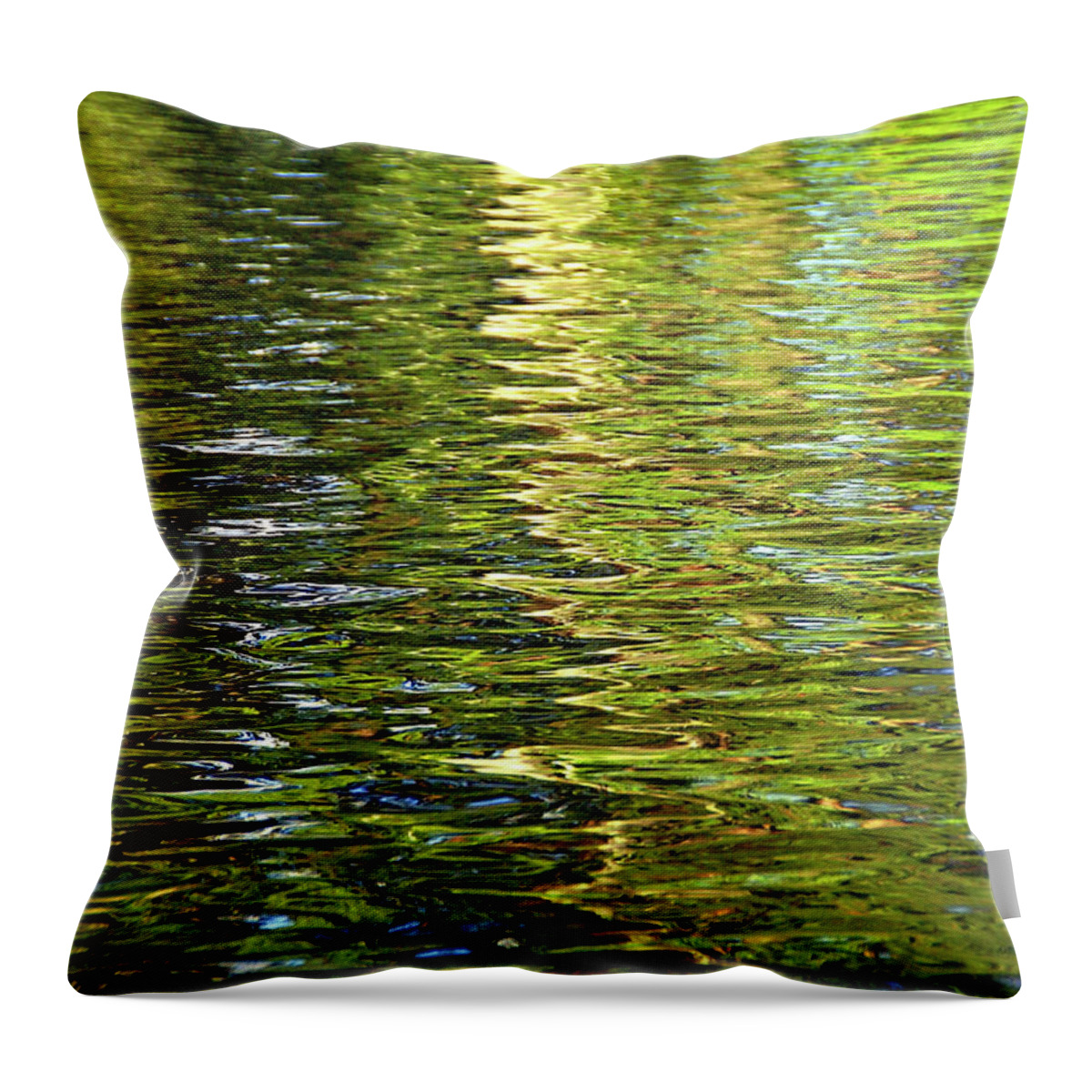 Water Throw Pillow featuring the photograph Reams of Light by Lynda Lehmann