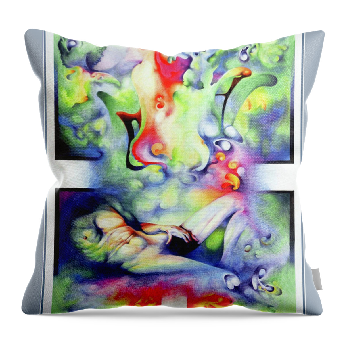 Otto Rapp Throw Pillow featuring the drawing Reckless Dreamer by Otto Rapp