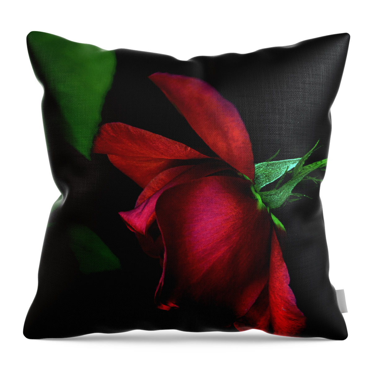 California Throw Pillow featuring the photograph Red beauty by Camille Lopez