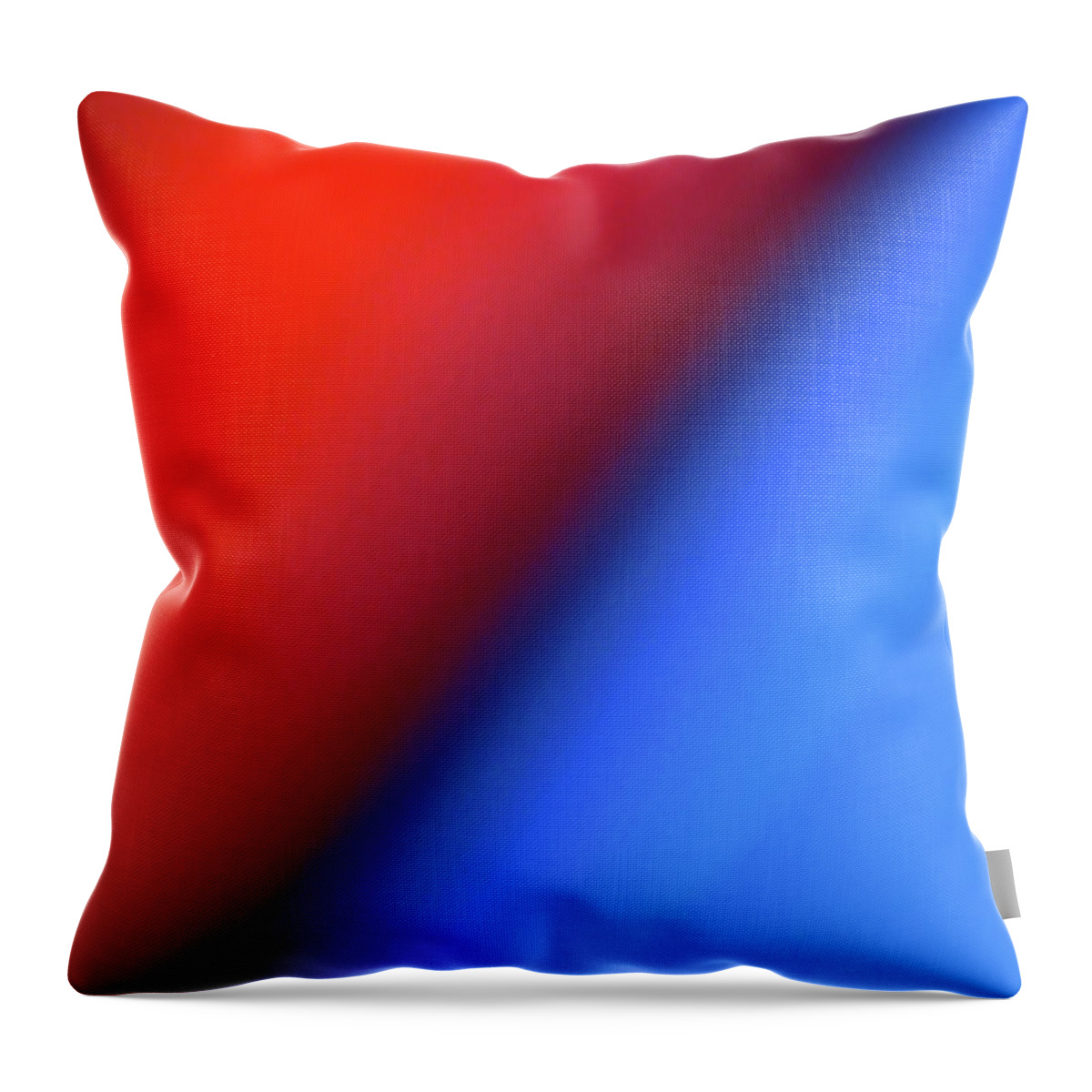 Cml Brown Throw Pillow featuring the photograph Red Blue by CML Brown