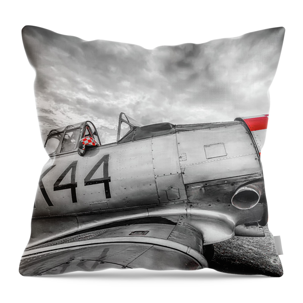 North American Throw Pillow featuring the photograph Red Checkers by Paul Quinn