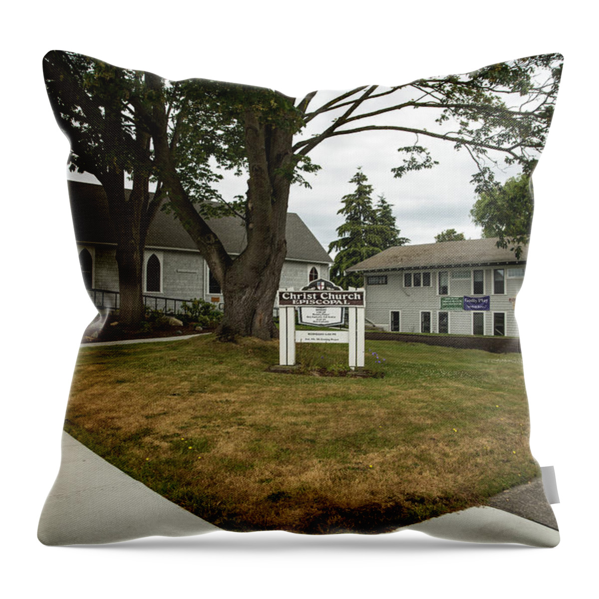 Red Doors Throw Pillow featuring the photograph Red Doors by Tom Cochran
