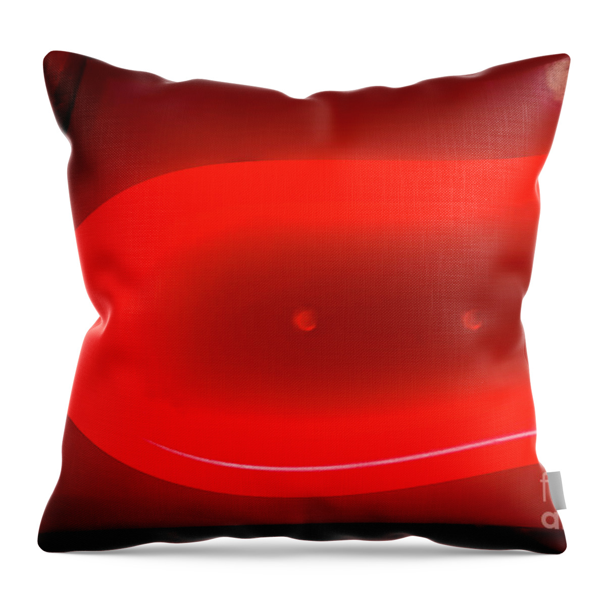 Red Throw Pillow featuring the photograph Red in Abstract by David Arment