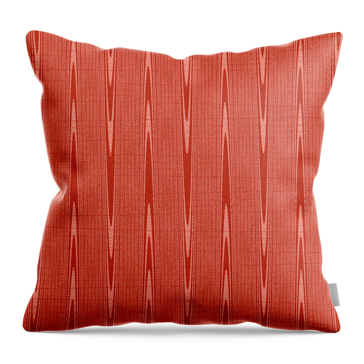 Red Janca Abstract Panel #1151ew1abr Throw Pillow featuring the digital art Red Janca Abstract Panel #1151ew1abr by Tom Janca