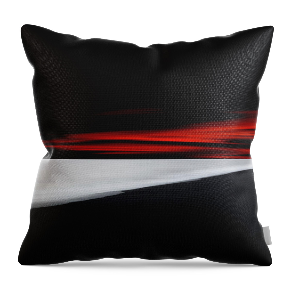 Sunset Throw Pillow featuring the photograph Red Lines by Philippe Sainte-Laudy