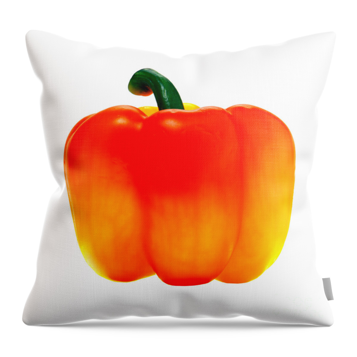 Pepper Throw Pillow featuring the photograph Red Pepper by Olivier Le Queinec