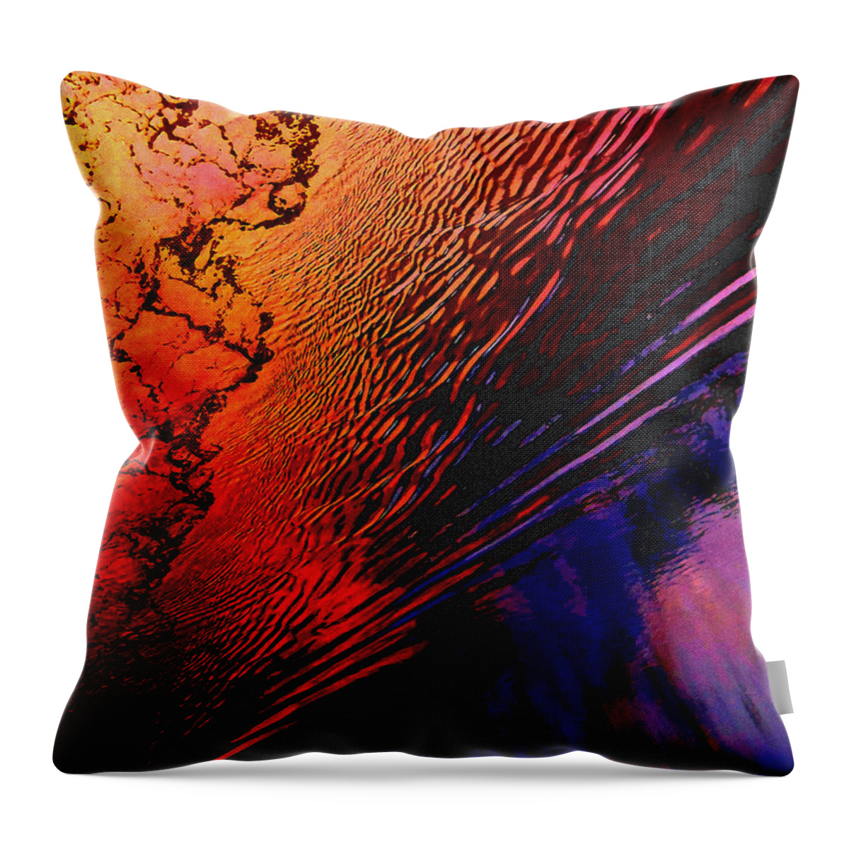 Red Throw Pillow featuring the photograph Red Tide by Randall Weidner