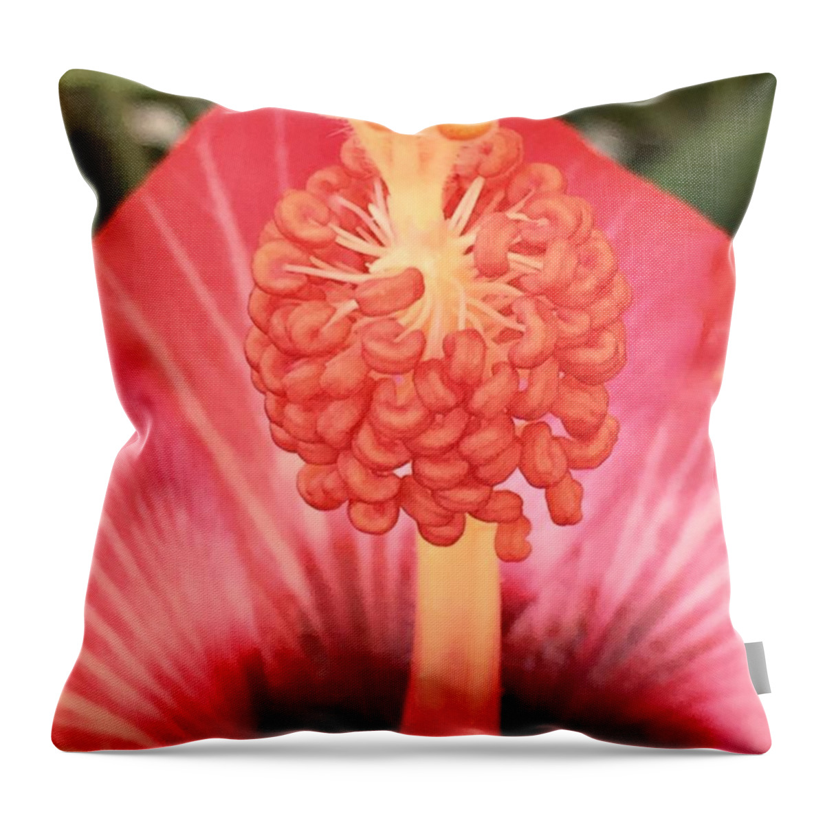Flower Throw Pillow featuring the photograph Red2 by Nona Kumah