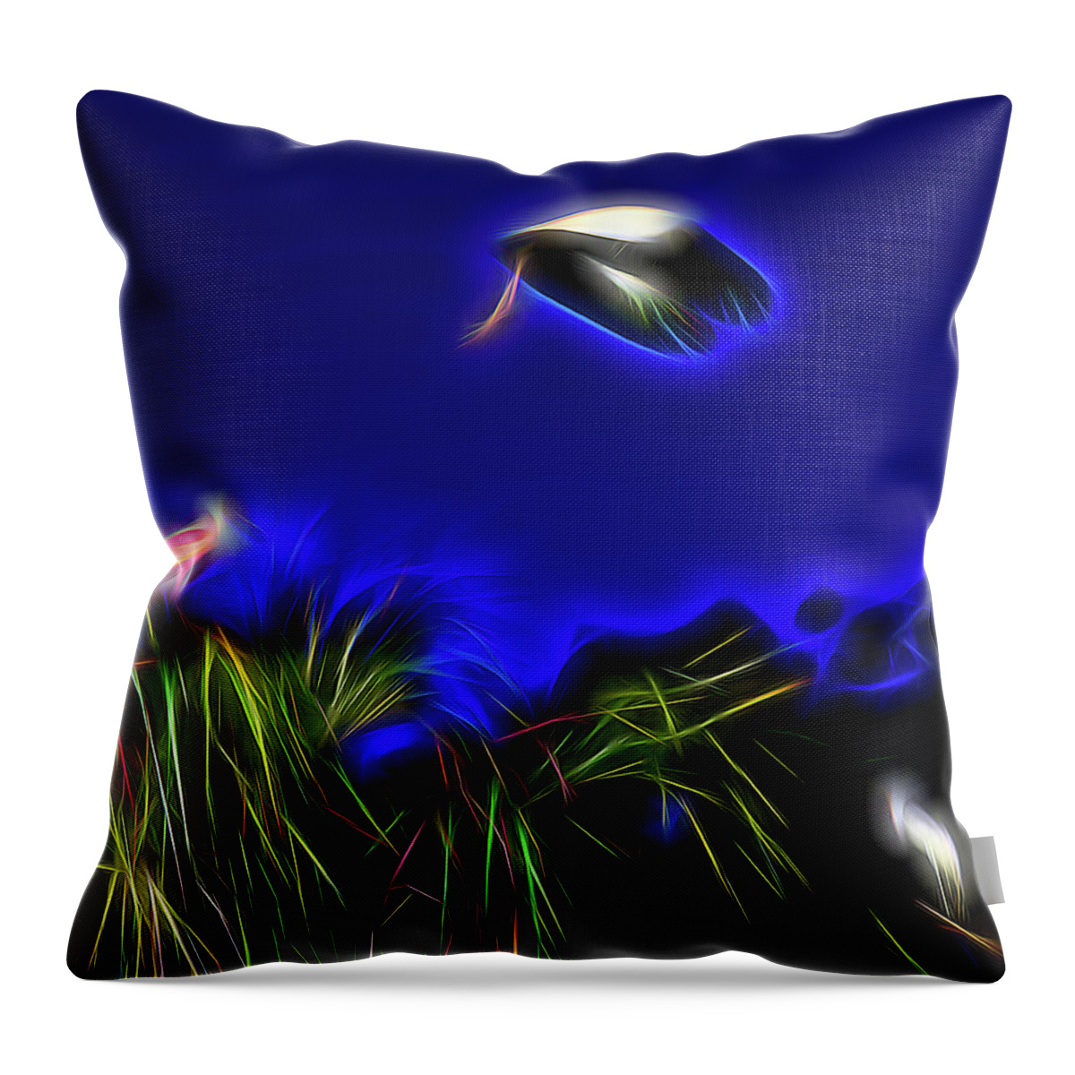 Abstract Throw Pillow featuring the digital art Redemption by William Horden