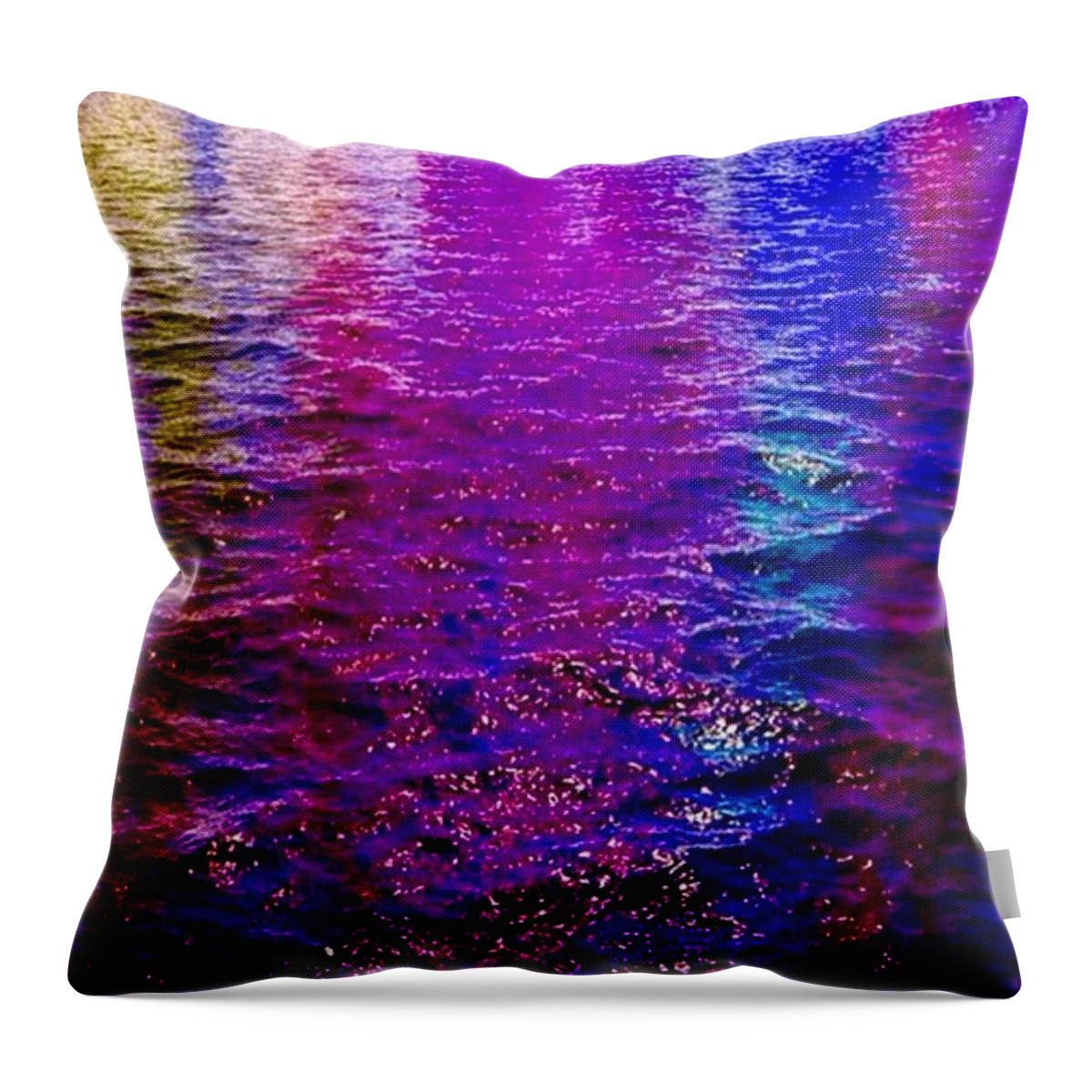 Reflections Throw Pillow featuring the painting Reflections by Mark Taylor