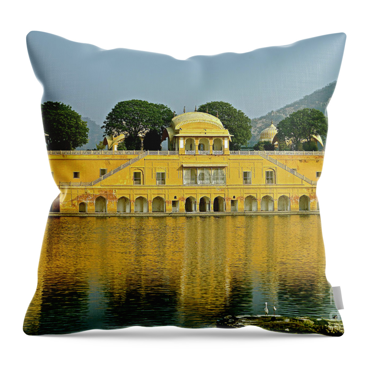 India Throw Pillow featuring the photograph Reflections of India by Michael Cinnamond