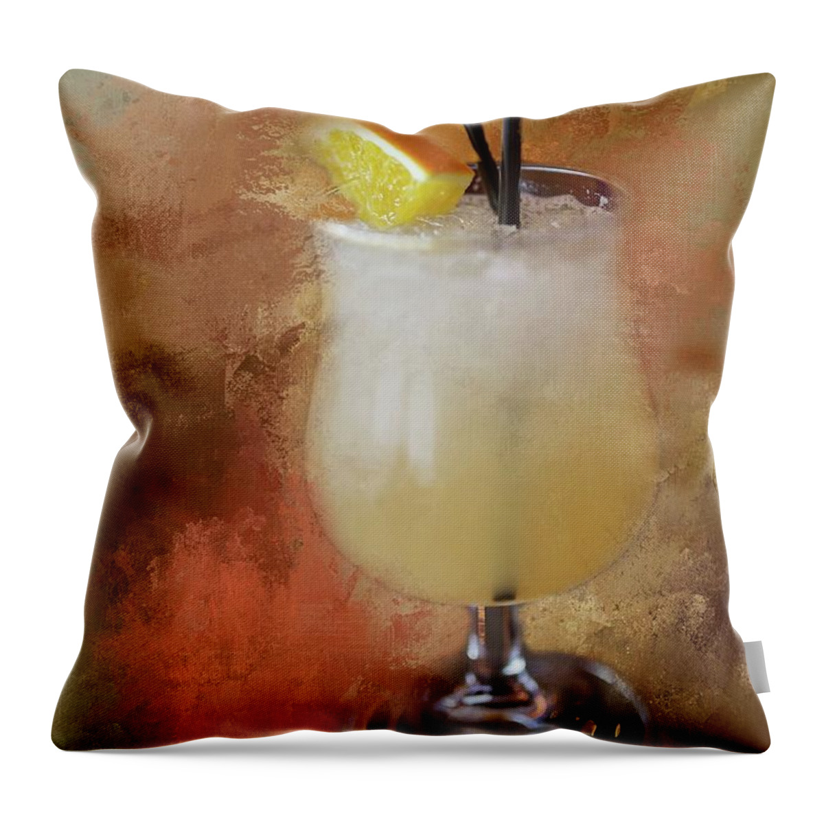Cocktail Throw Pillow featuring the photograph Refreshing by Eva Lechner
