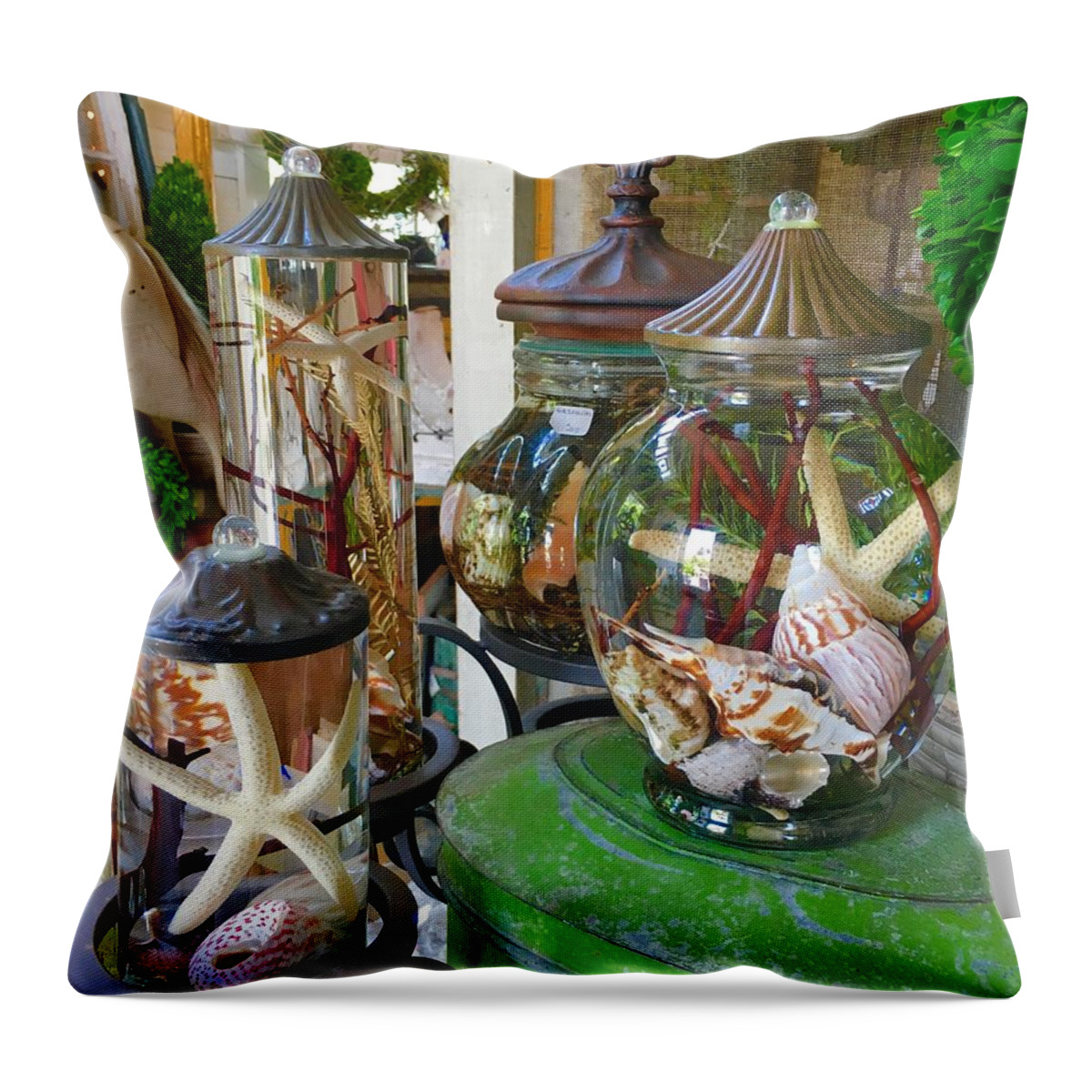  Throw Pillow featuring the photograph Remember New Jersey by Dottie Visker